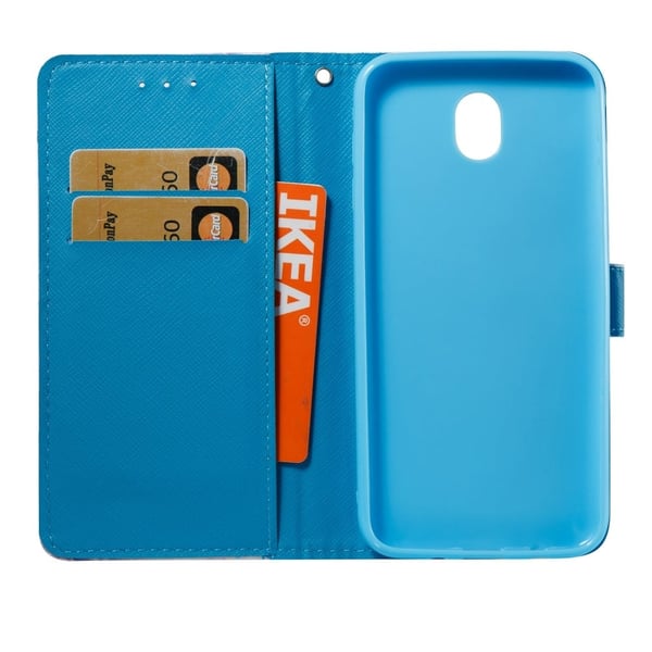 Marmormotiv Samsung Galaxy J7 (2017) skal - Röd