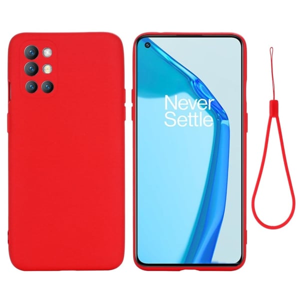 Matte Liquid OnePlus 9R silikone cover - Rød