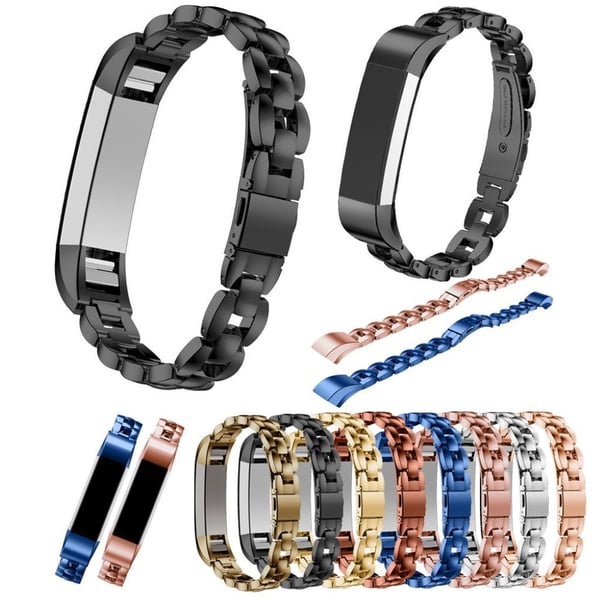 Fitbit Alta fjärilspänne klockarmband - Silver