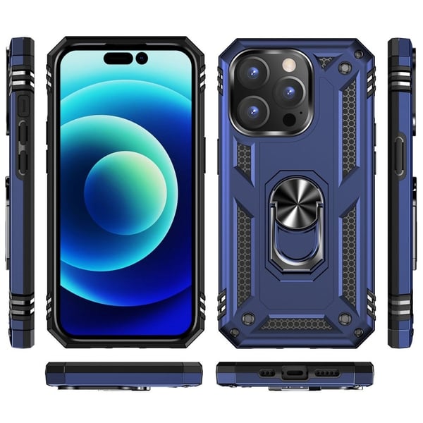 Bofink Combat iPhone 14 Pro Suojakotelo - Sininen