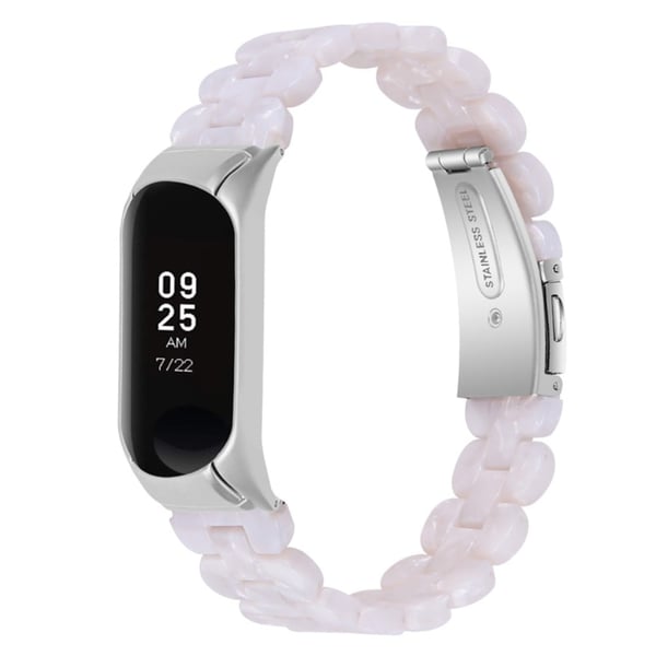 Xiaomi Mi Band 7 hartsityylinen ruostumattomasta teräksestä valmistettu ranneke - Valkoinen