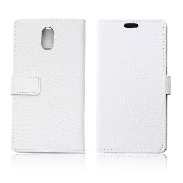 Samsung Galaxy J5 (2017) Fashionable og holdbart læder etui - Hvid