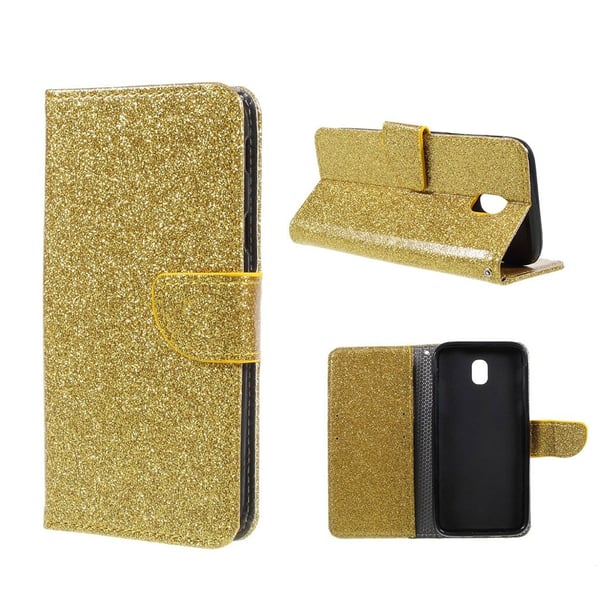 Glitter Samsung Galaxy J7 (2017) skal - Guld