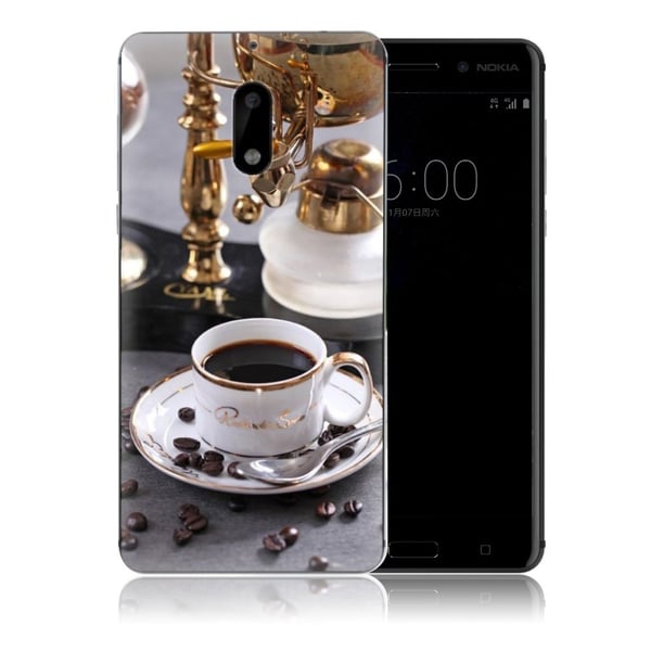 Nokia 6 Deksel laget av silikon - Kaffe kopper Nokia 6 Deksel laget av silikon - Kaffe kopper
