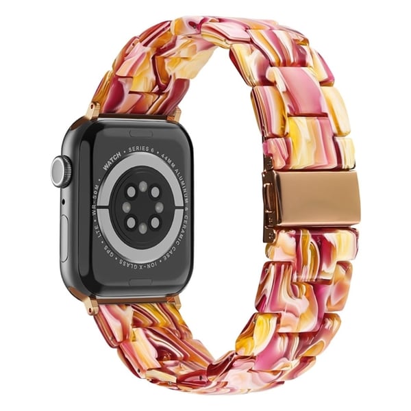 Apple Watch (45mm) hartsityylinen kellonhihna - Punainen Sekoitus