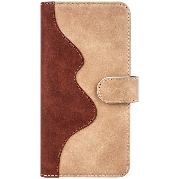 To Farvet Læder Flip Case til Samsung Galaxy M13 4g - Gul