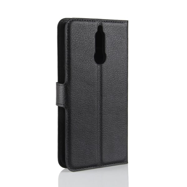 Huawei Mate 10 Lite Etui med Litchi skind - Sort