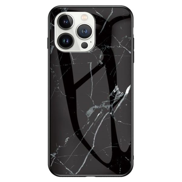 Fantasy Marble iPhone 14 Pro Suojakuori - Musta Marble Fantasy Marble iPhone 14 Pro Suojakuori - Musta Marble