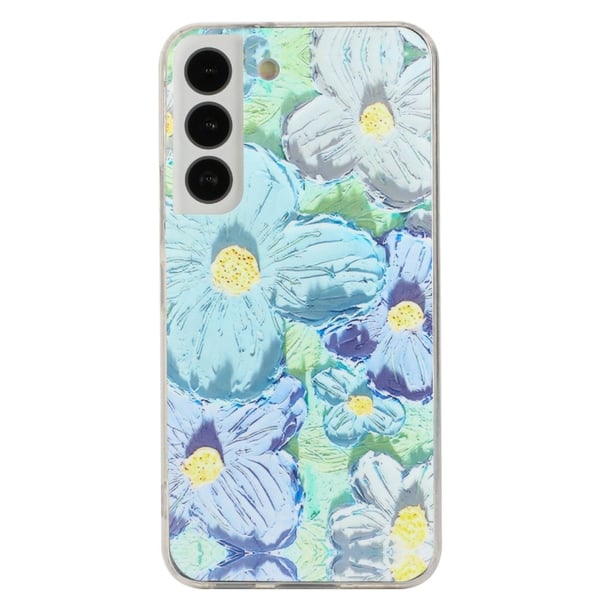 Deco Samsung Galaxy S22 Plus skal - Blå Blommor Deco Samsung Galaxy S22 Plus skal - Blå Blommor