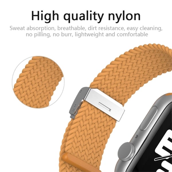 Apple Watch (41 mm) kul klokkerem i nylon - Kamuflasje Svart