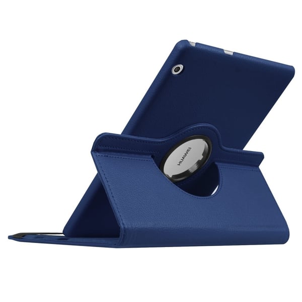 Huawei MediaPad T3 10 Etui med roterende stand - Mørkeblå