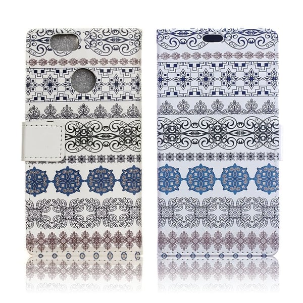 Huawei P9 Lite Mini uniikki nahkakotelo - Erilaiset kuviot Huawei P9 Lite Mini uniikki nahkakotelo - Erilaiset kuviot