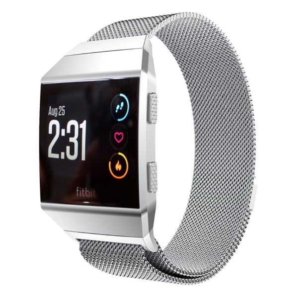 Fitbit Ionic Solid Rustfritt Stål Klokkereim - Sølv