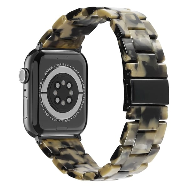 Apple Watch (41mm) urrem i resin-stil - Mat Armygrøn