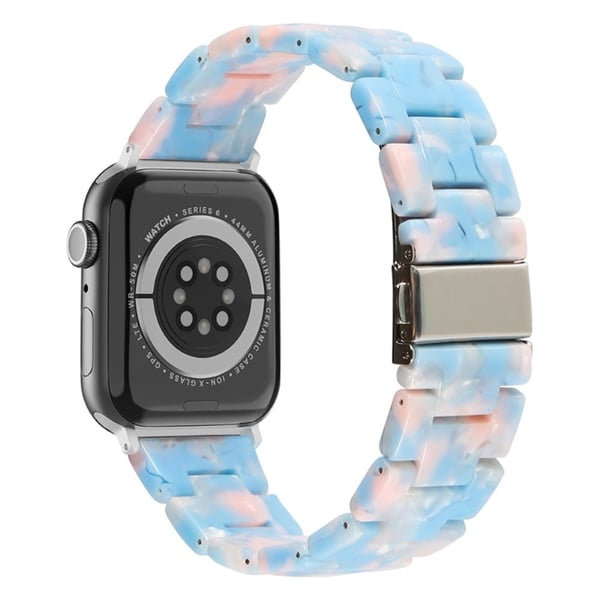 Apple Watch (41mm) urrem i resin-stil - Himmelblå
