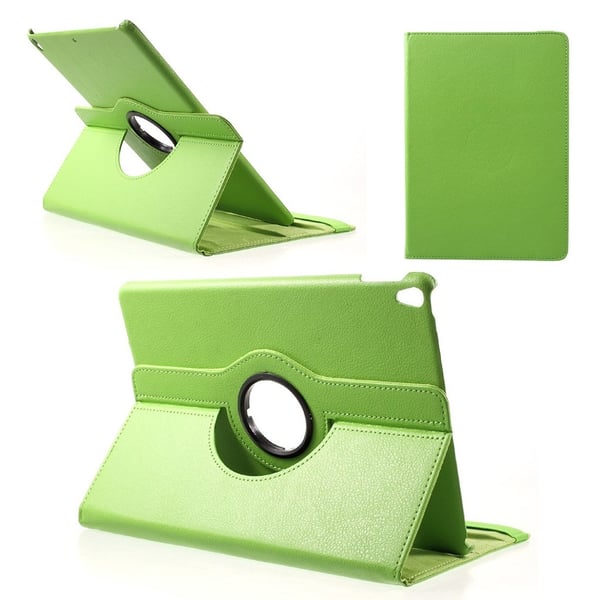 iPad Pro 10.5 Litchi Korn 360 Roterende Stand PU Lær Flip Etui - Grønn
