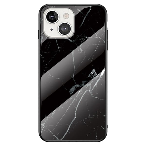 Fantasy Marble iPhone 14 Suojakuori - Musta Marble
