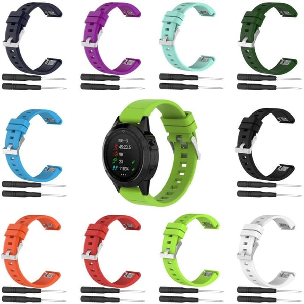 Garmin Fenix 5 og Forerunner 935 Klokkereim laget av silikon – Turkis