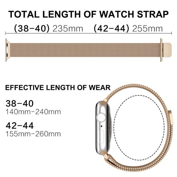 Apple Watch (45mm) gradient milanese fine mesh klockarmband - Gradient Guld / Grön