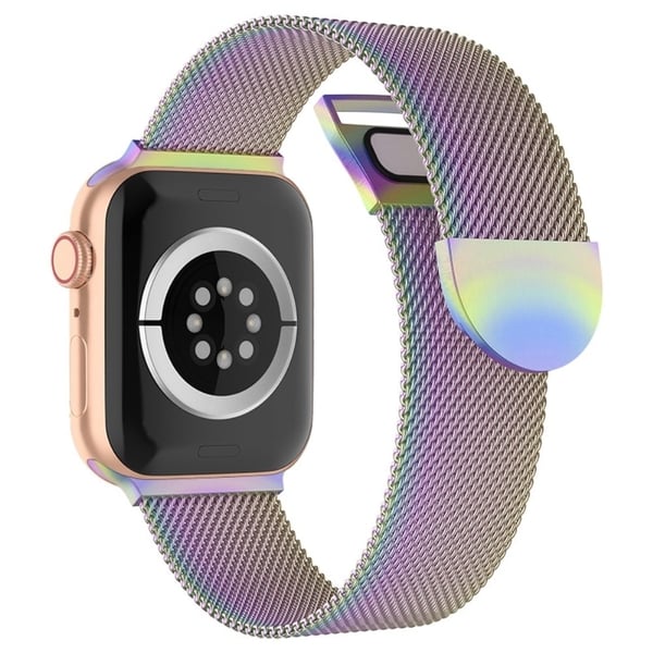 Apple Watch (41 mm) milanesisk klokkerem i rustfritt stål med magnetlås - Fargerik Apple Watch (41 mm) milanesisk klokkerem i rustfritt stål med magnetlås - Fargerik