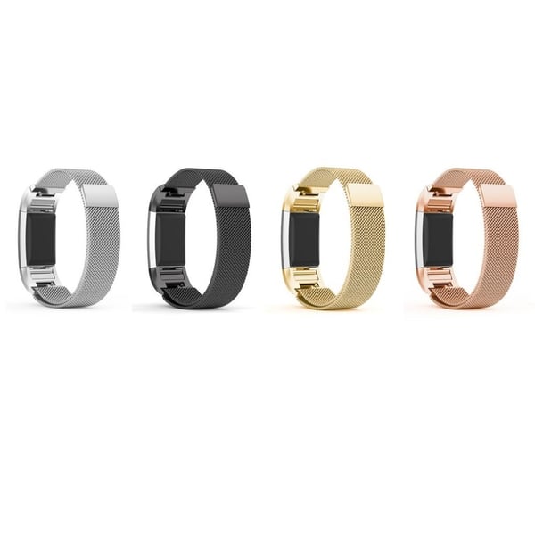 Fitbit Charge 2 klokkearmbånd erstatning laget av legering - Svart - L