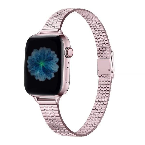 Apple Watch (45 mm) klokkerem i rustfritt stål - Rosa Rose Apple Watch (45 mm) klokkerem i rustfritt stål - Rosa Rose