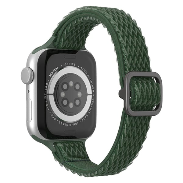Apple Watch (41mm) aaltomallinen nailon kellonhihna - Armeijan Vihreä