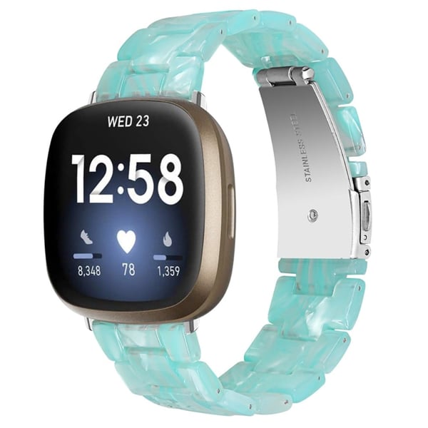 Fitbit Sense / Versa urrem i resin-stil - Jade Grøn