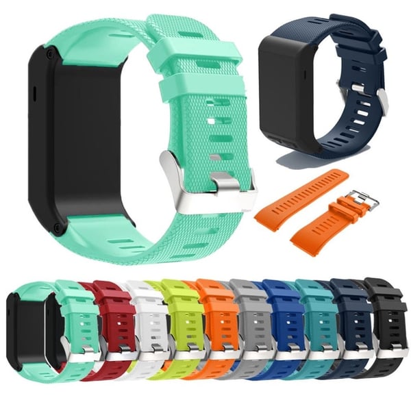 Garmin Vivoactive HR Erstatningsrem i silikone - Lysblå