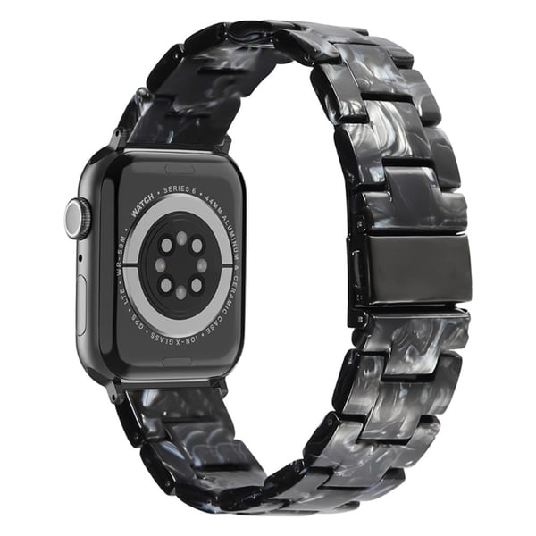 Apple Watch (41mm) urrem i resin-stil - Sort Mix