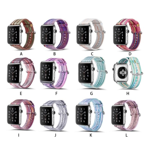 Apple Watch 38mm urrem i ægte læder - Style B