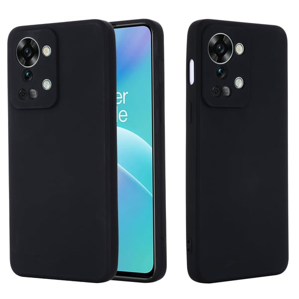 Matte Liquid OnePlus Nord 2T silikone cover - Sort
