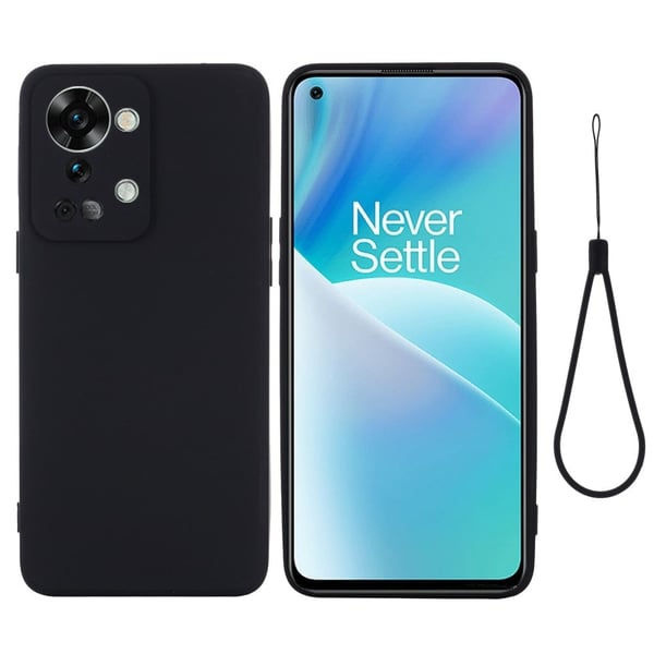 Matte Liquid OnePlus Nord 2T silikone cover - Sort