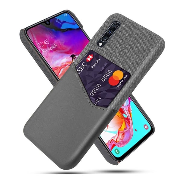 Bofink Samsung Galaxy A70 Kortdeksel - Grå Bofink Samsung Galaxy A70 Kortdeksel - Grå