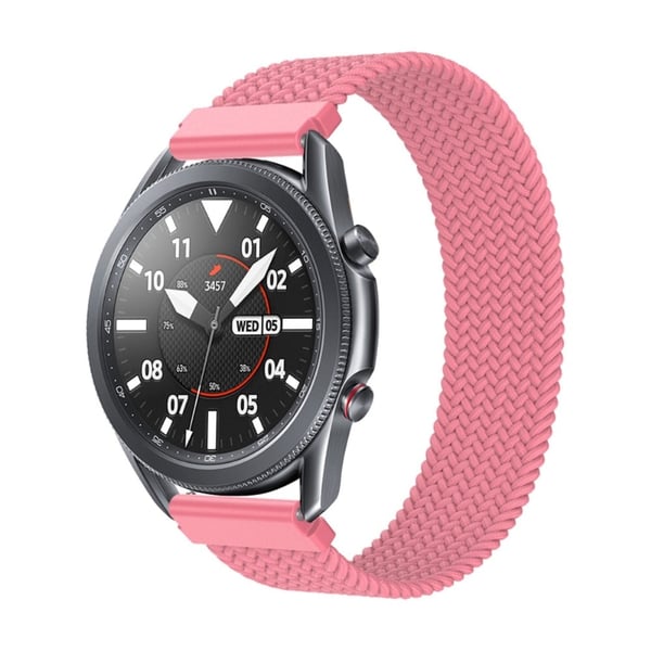 Elastiskt klockarmband i nylon för Samsung Galaxy Watch 4 - Rosa Storlek: M