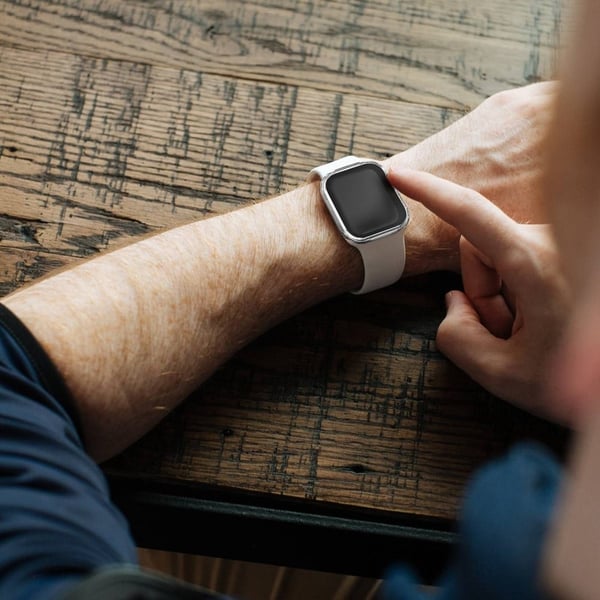 Apple Watch 40 mm galvanisert deksel med skjerm i herdet glass - Hvit
