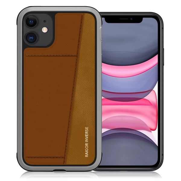 Raigor Inverse JACK -suoja iPhone 11:lle - Ruskea