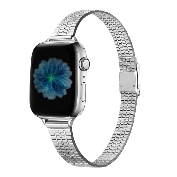 Apple Watch (45 mm) erstatningsklokkerem i rustfritt stål - Sølv Apple Watch (45 mm) erstatningsklokkerem i rustfritt stål - Sølv