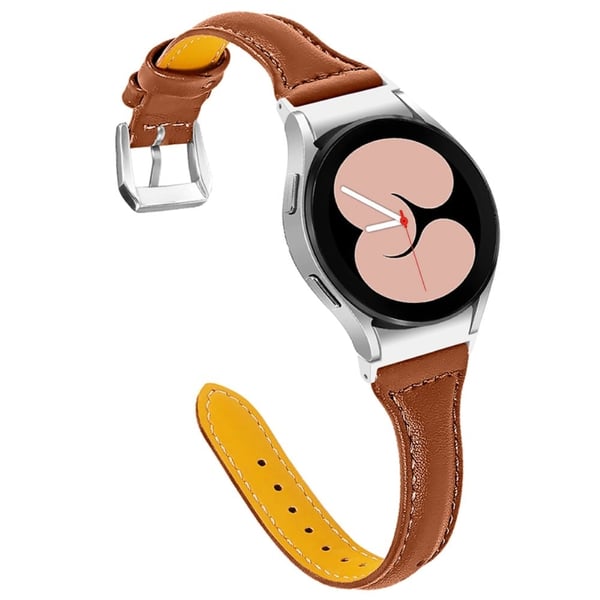 Urrem i ægte okselæder til Samsung Galaxy Watch 4 - Brun Urrem i ægte okselæder til Samsung Galaxy Watch 4 - Brun