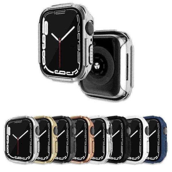 Apple Watch (41mm) electroplated cover with tempered glass - Blue