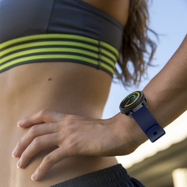 Samsung Gear Sport urrem med panderynke tekstur - Mørkeblå