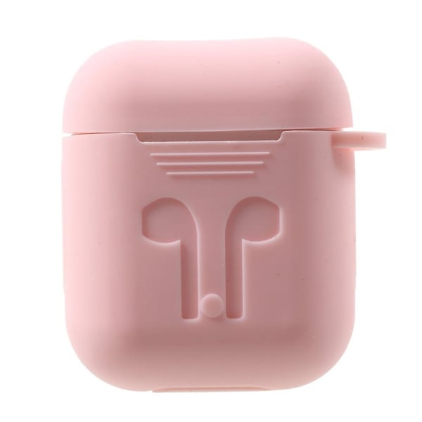 Apple Airpods Beskyttelses deksel laget av silikon - Lys rosa Apple Airpods Beskyttelses deksel laget av silikon - Lys rosa
