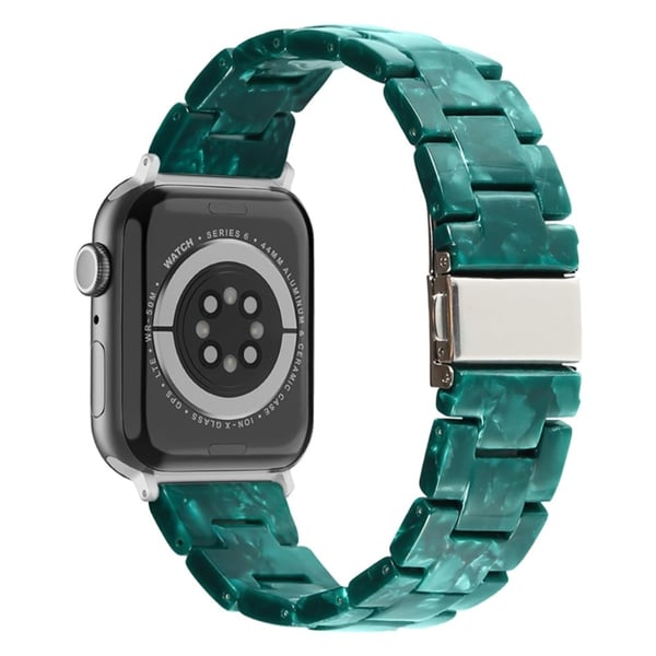 Apple Watch (41mm) urrem i resin-stil - Mat Grøn
