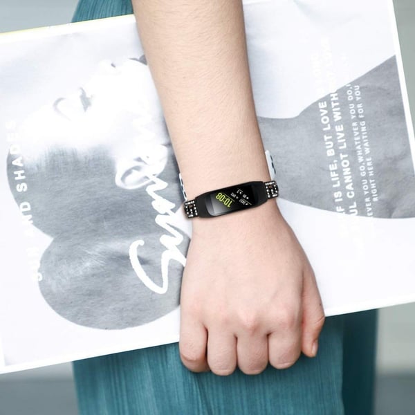 Samsung Galaxy Fit E Rombe Innredning Klokkereim - Svart