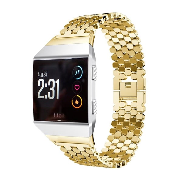 Fitbit Ionic Klokkearmbånd laget av rustfritt stål - Gull Fitbit Ionic Klokkearmbånd laget av rustfritt stål - Gull