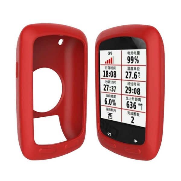 Garmin Edge 800/810 Enfärgat silikon skydds skal - Röd Garmin Edge 800/810 Enfärgat silikon skydds skal - Röd