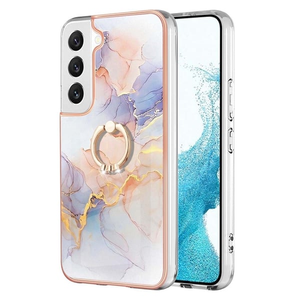 Marmormotiv Samsung Galaxy S22 skal - Milky Way Marmor Vit Marmormotiv Samsung Galaxy S22 skal - Milky Way Marmor Vit