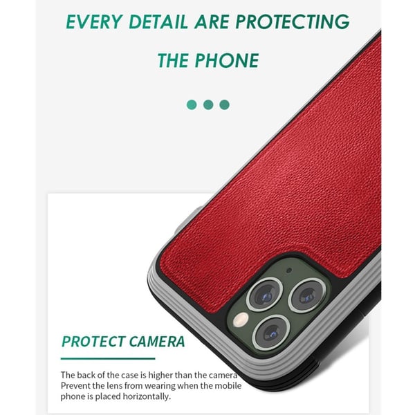 Raigor Inverse Luksuriøst Deksel For iPhone 11 Pro - Rød