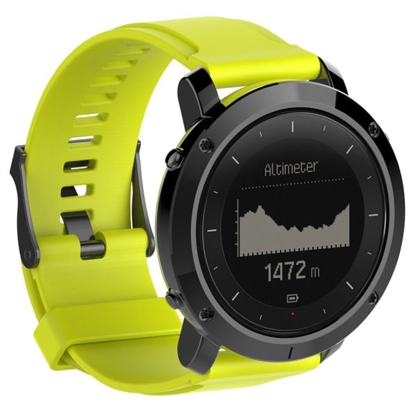 Suunto Traverse Klokkereim laget av silikon - Gul