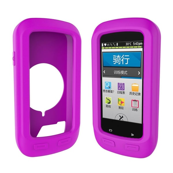 Garmin Edge 1000 beskyttelsescover i silikone - Lilla Garmin Edge 1000 beskyttelsescover i silikone - Lilla